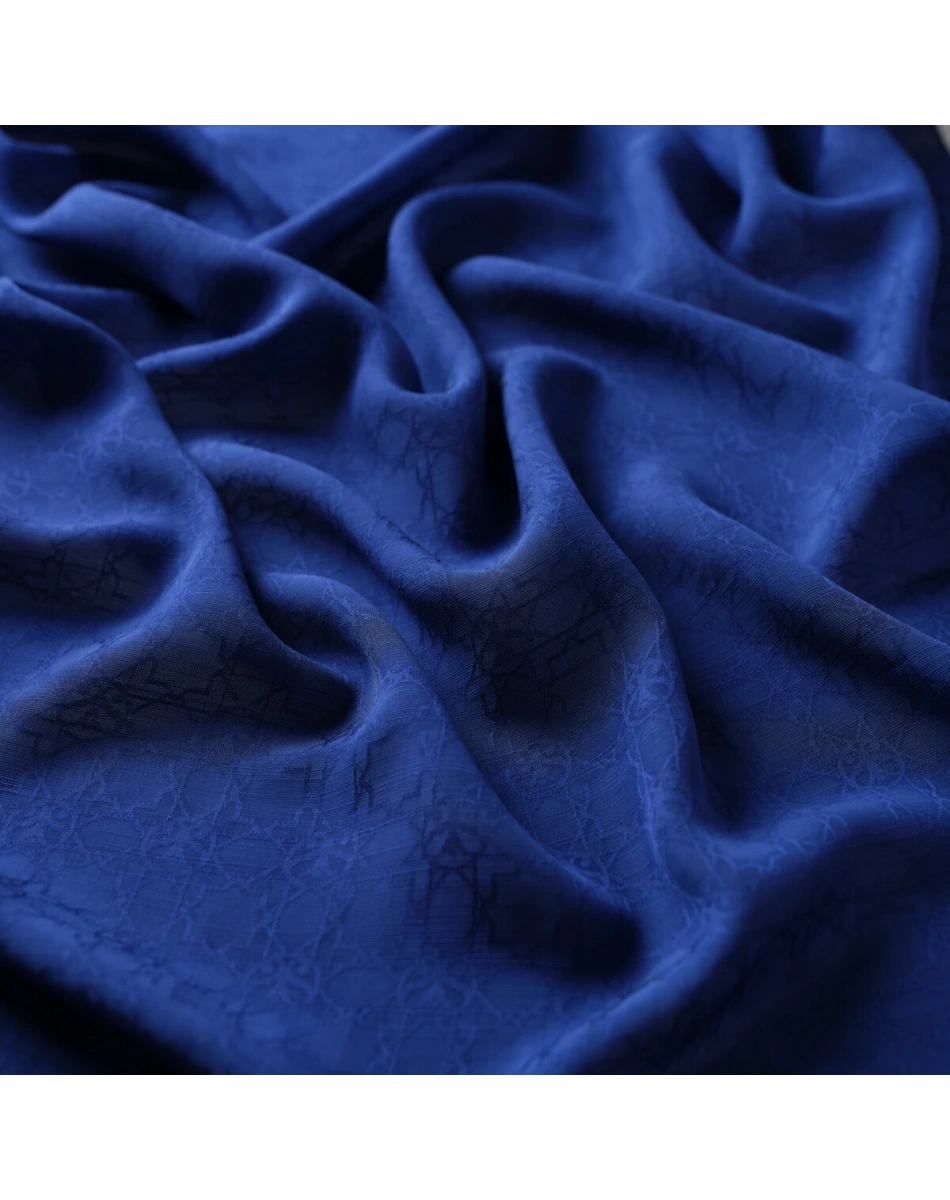 İpekevi 04356 Gece Mavisi Dört Mevsim Monogram Şal