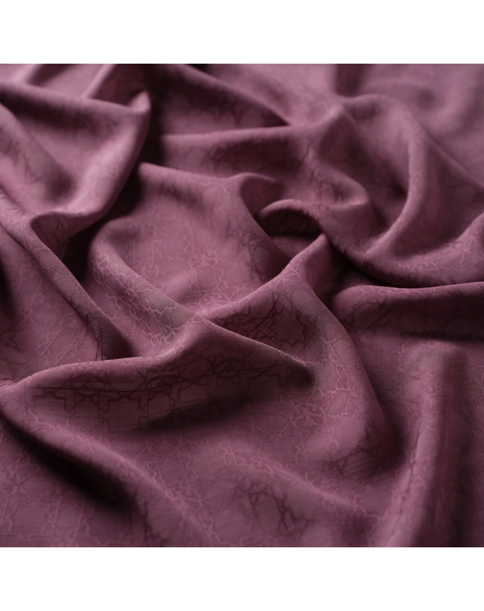 İpekevi 04356 İncir Moru Dört Mevsim Monogram Şal