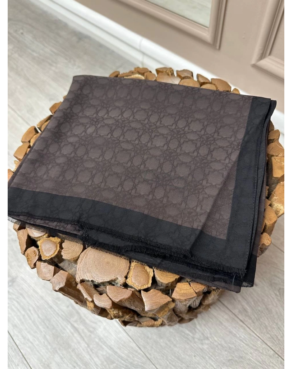 İpekevi 04356 Kestane Dört Mevsim Monogram Şal