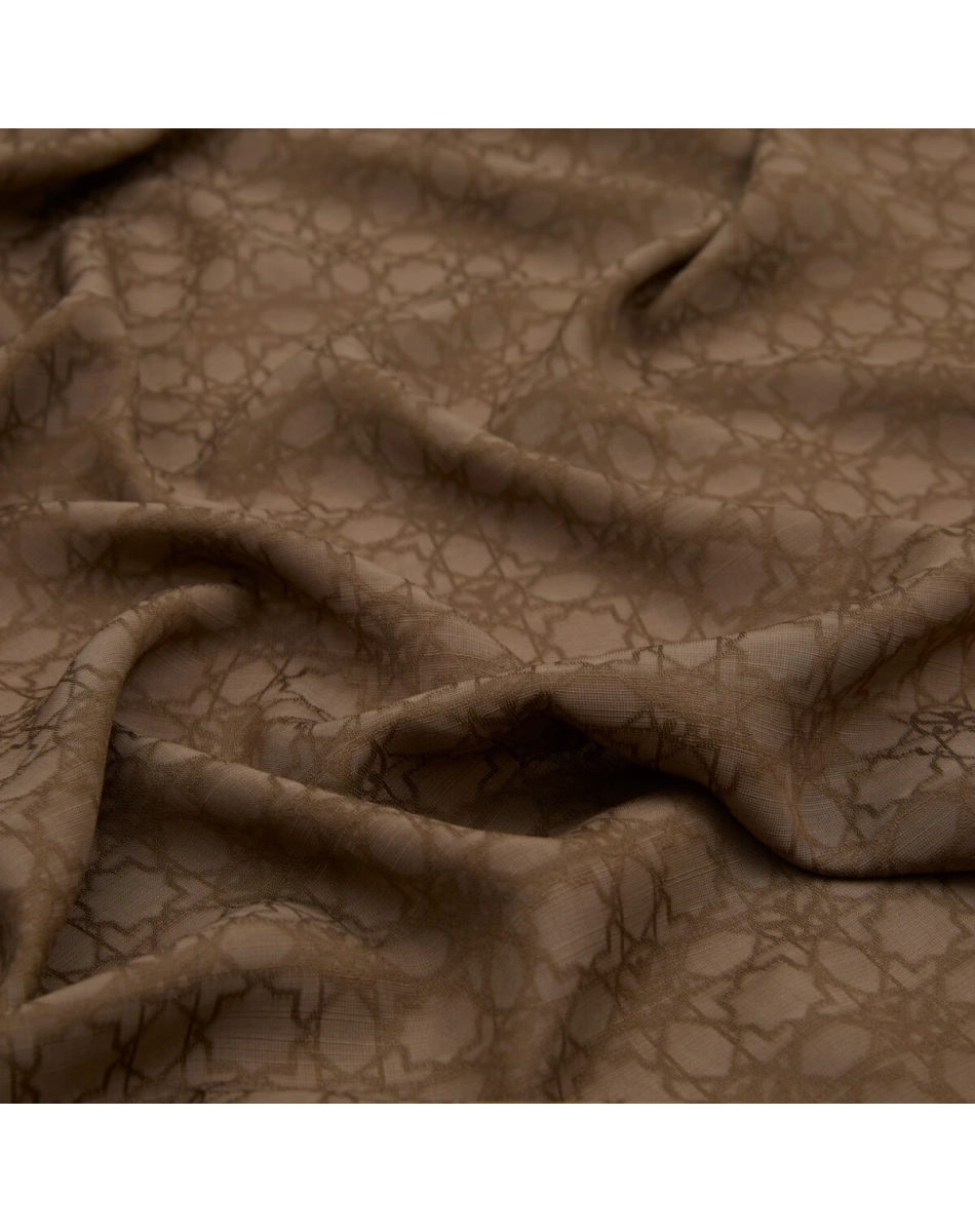 İpekevi 04356 Koyu Vizon Dört Mevsim Monogram Şal