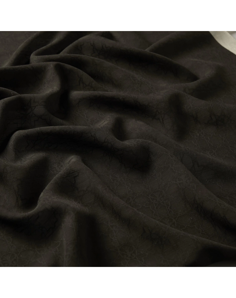 İpekevi 04356 Küllü Kahve Dört Mevsim Monogram Şal