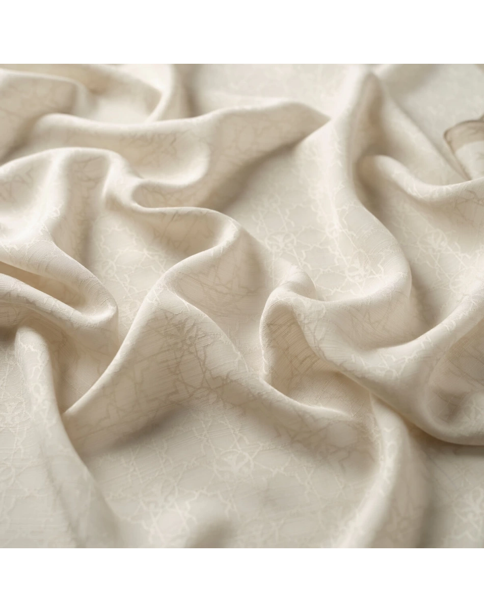 İpekevi 04356 Kum Beyazı Dört Mevsim Monogram Şal