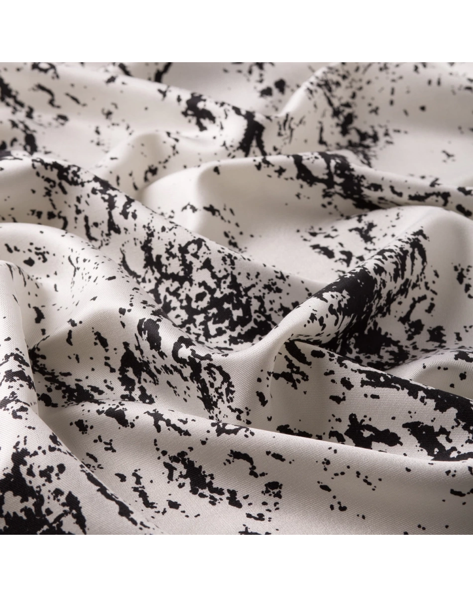 İpekevi 05246 Beyaz Mermer Desenli İpek Şal