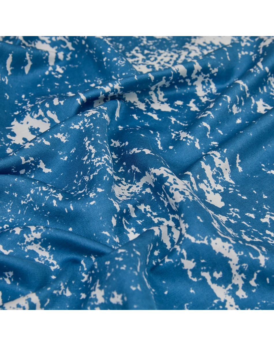 İpekevi 05246 İndigo Mermer Desenli İpek Şal