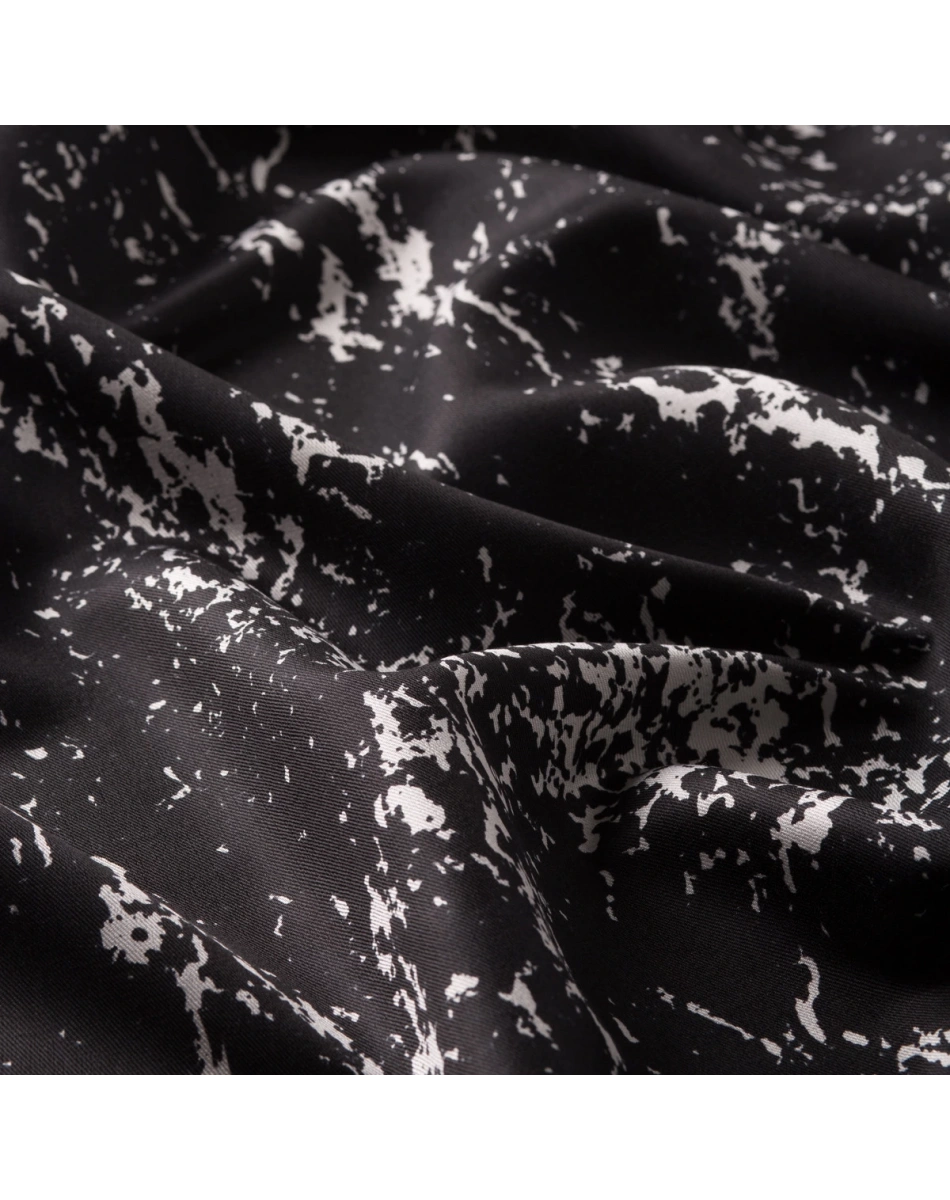 İpekevi 05246 Siyah Mermer Desenli İpek Şal
