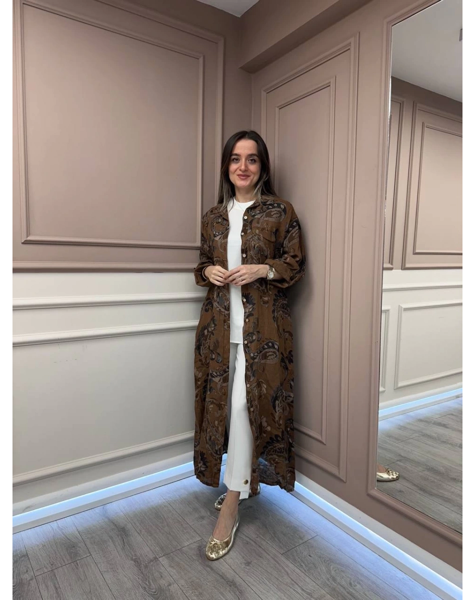 İthal Ürünler 0007 Kahve Linen Kap