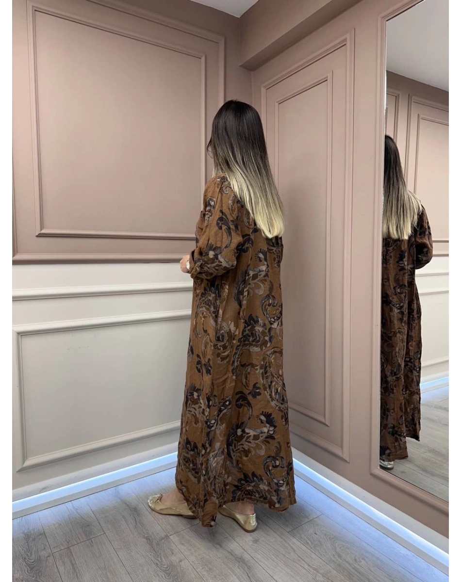 İthal Ürünler 0007 Kahve Linen Kap