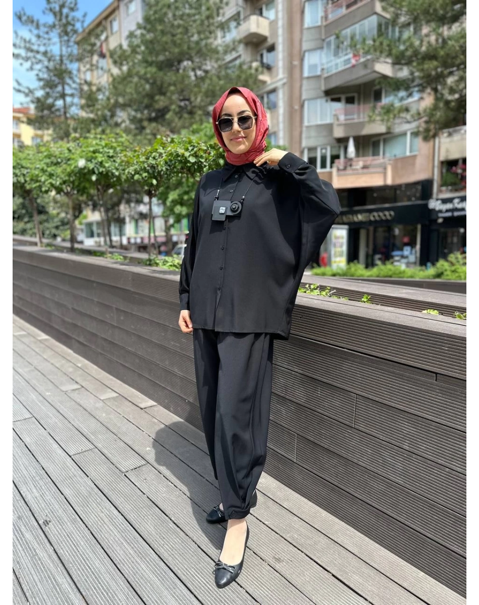 Kahma 24Y12052 Siyah İkili Takım