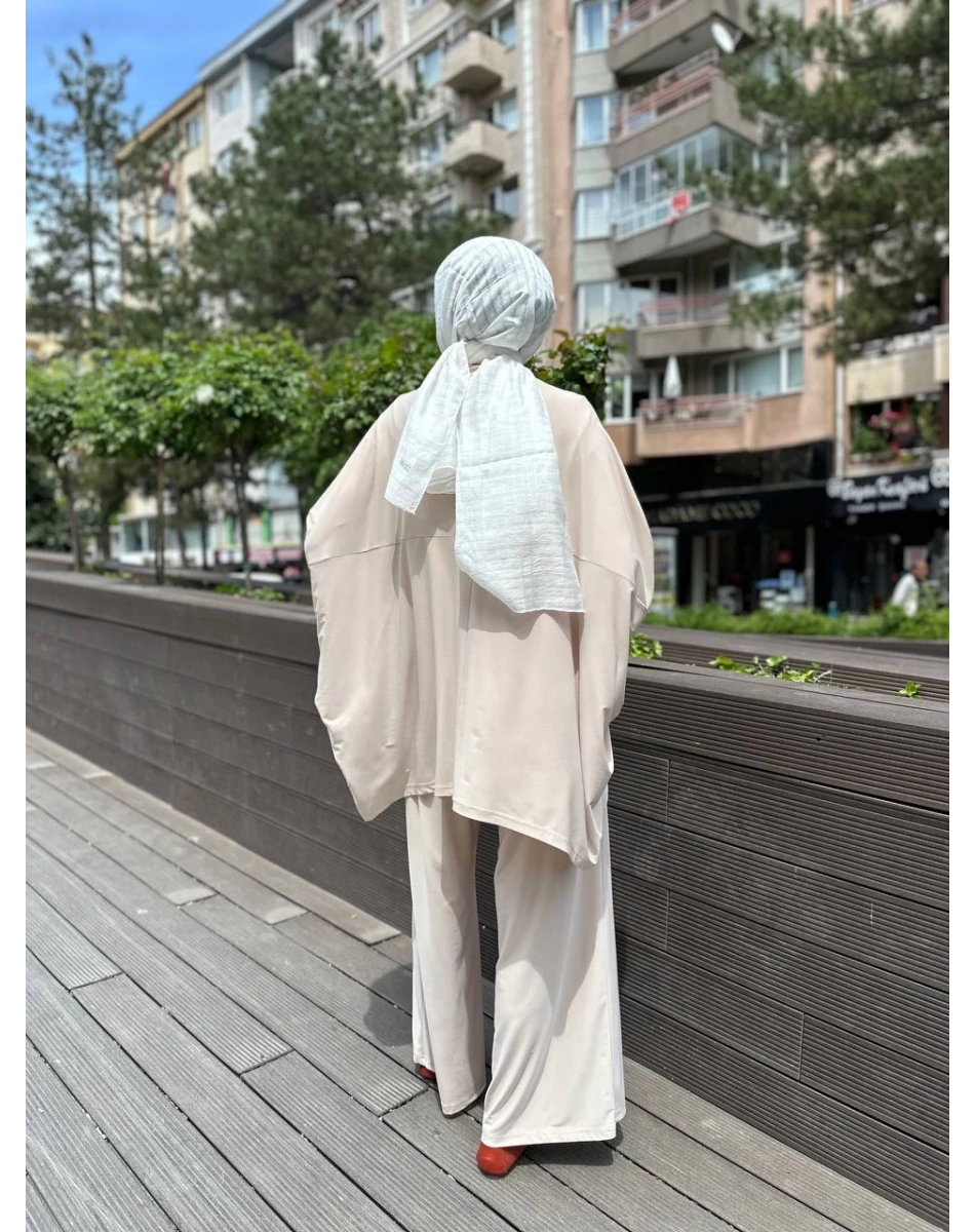 Kahma 24Y14054 Kum Sandy Kumaş İkili Takım