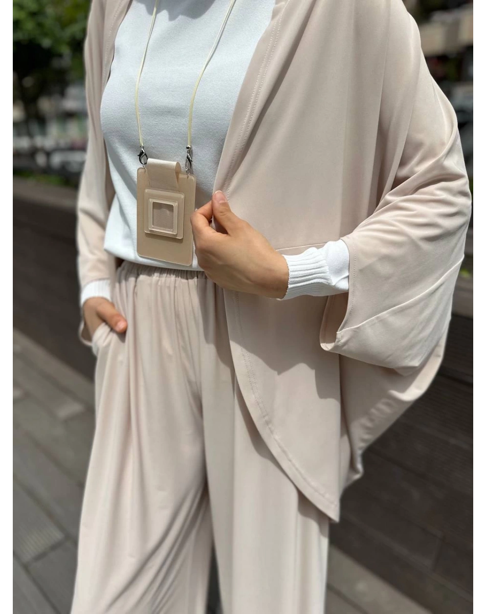 Kahma 24Y14054 Kum Sandy Kumaş İkili Takım