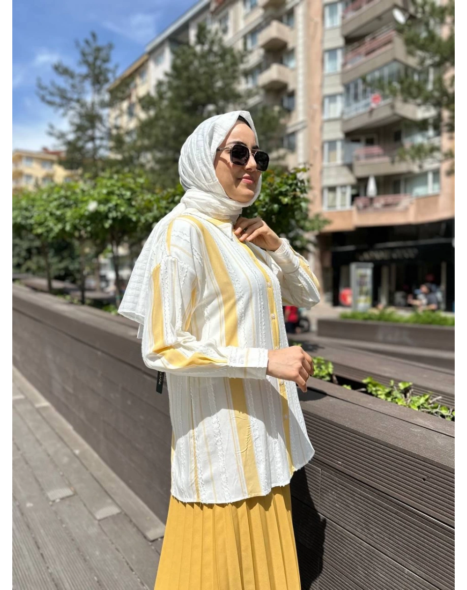 Kahma 24Y18052 Sarı Gömlek