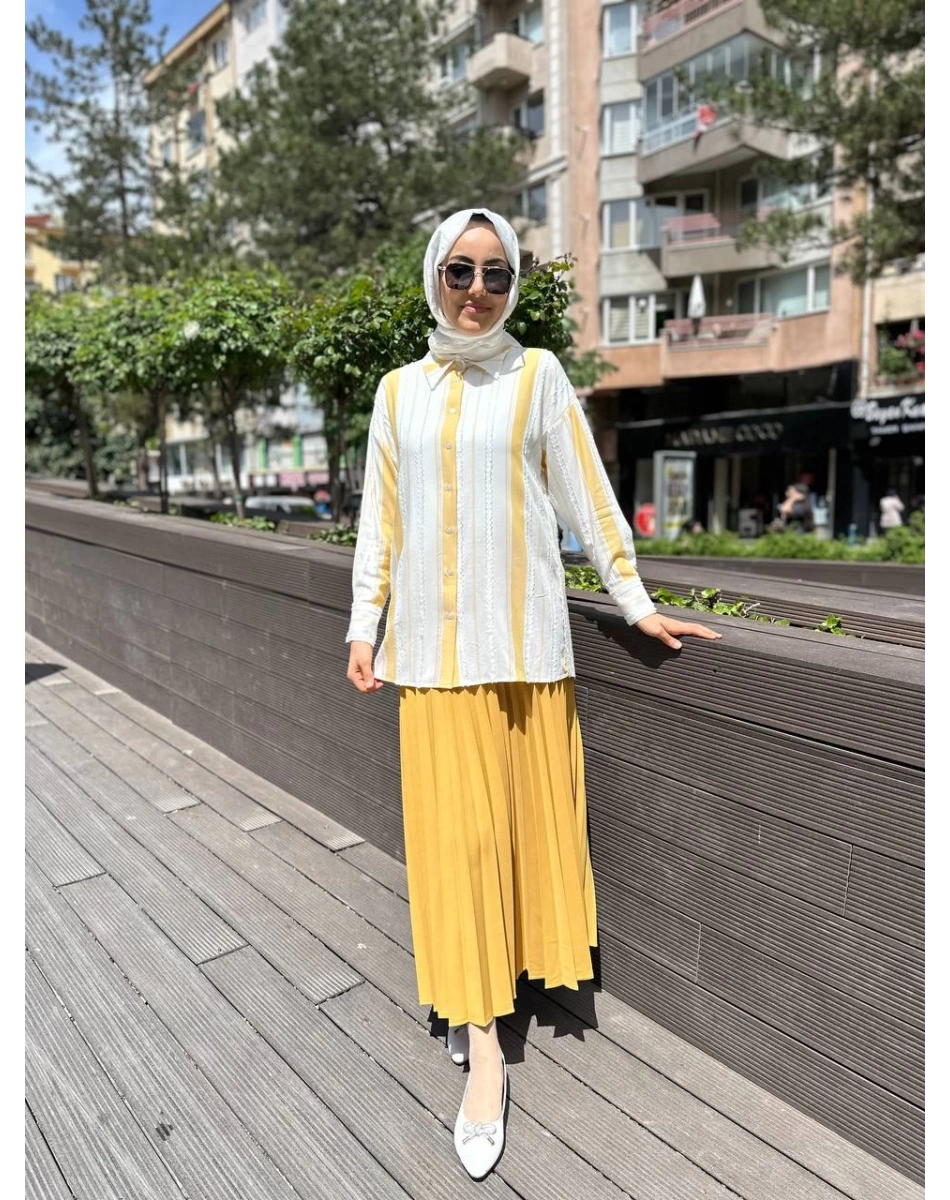 Kahma 24Y18052 Sarı Gömlek