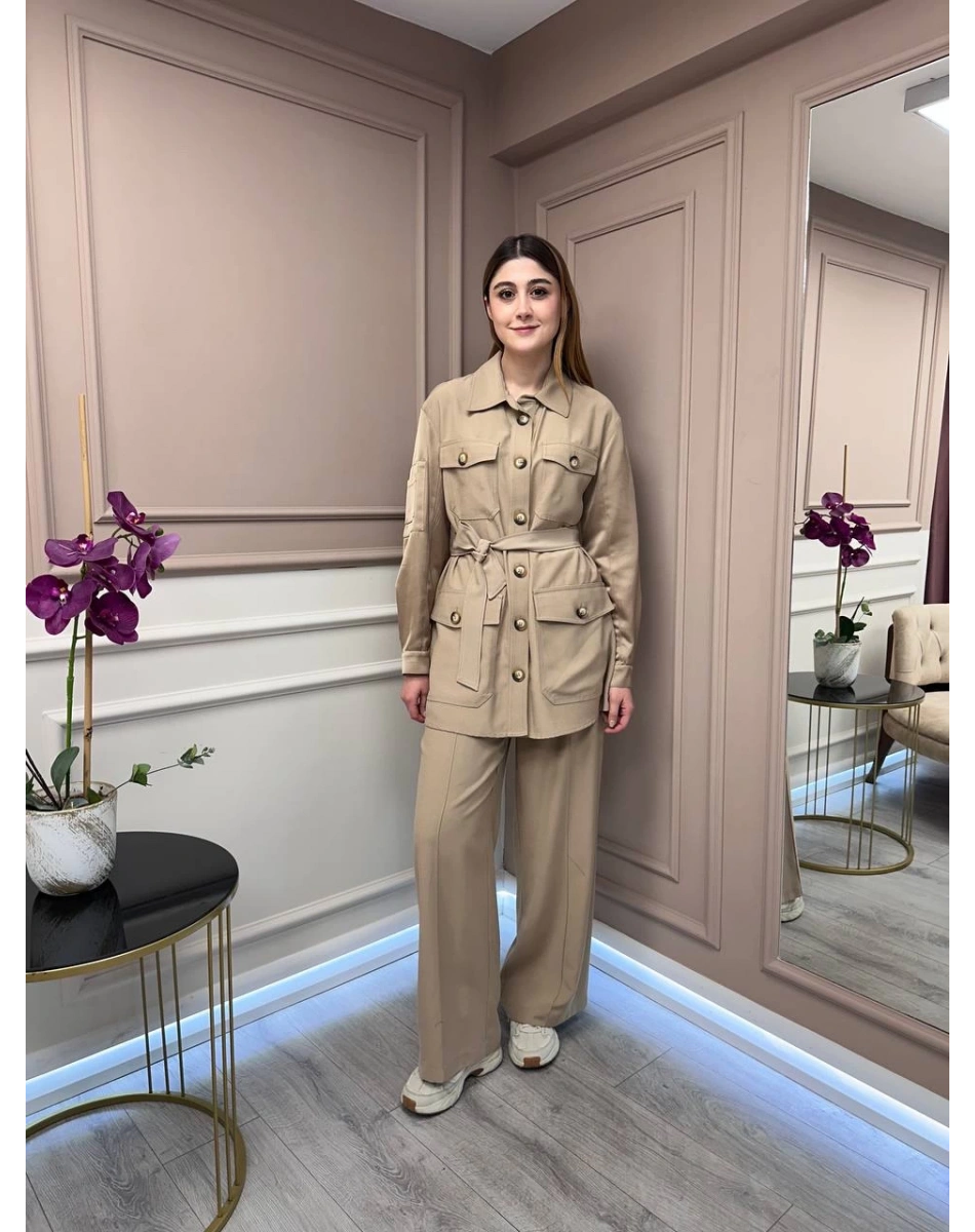 Lisa Exclusive 5048 Bej İkili Takım