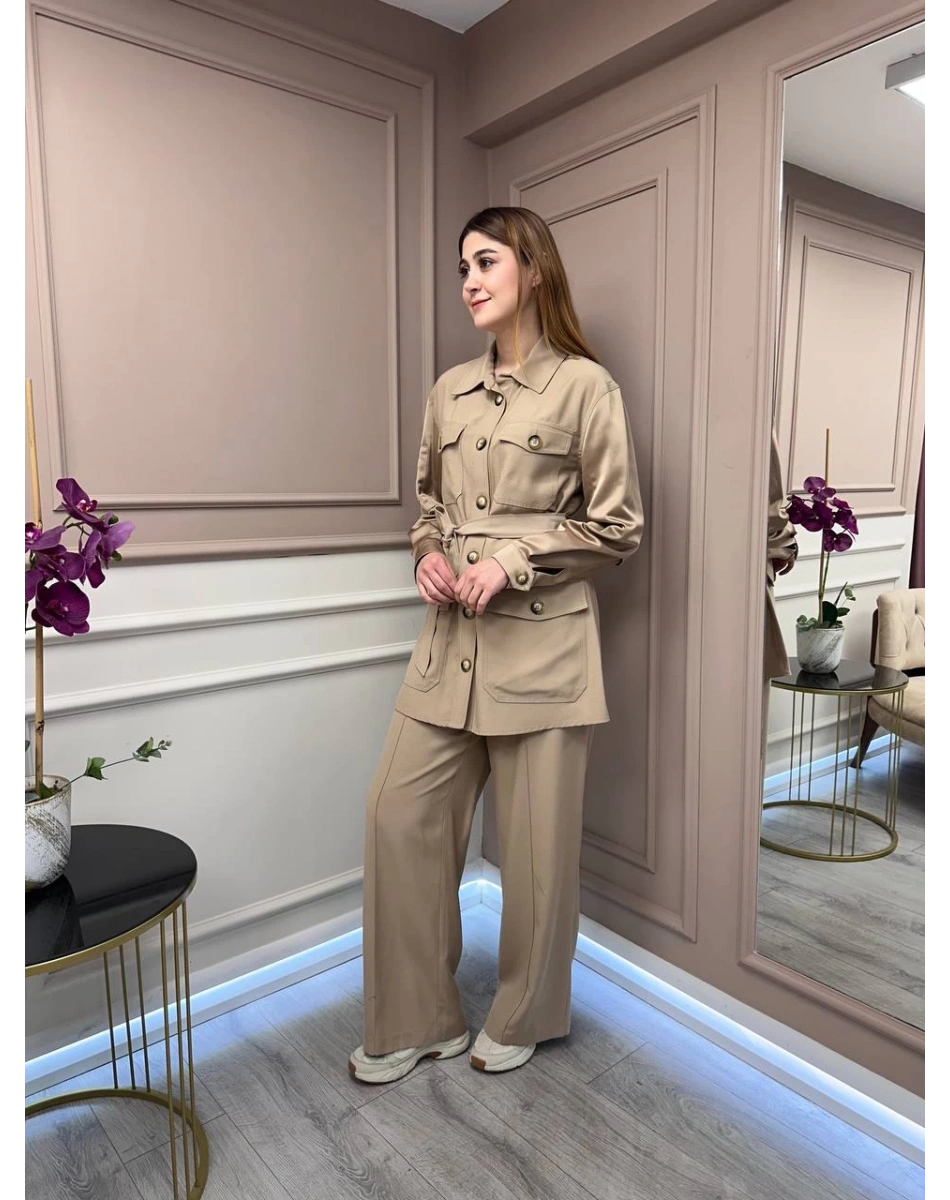 Lisa Exclusive 5048 Bej İkili Takım