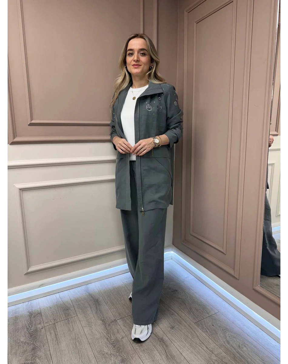 Lisa Exclusive 5054 Gri İkili Takım