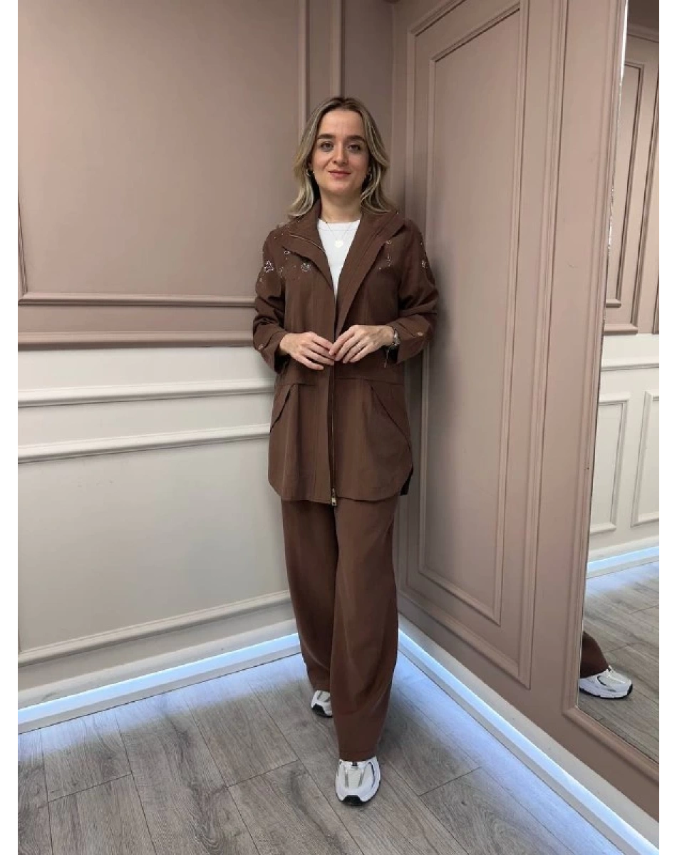 Lisa Exclusive 5054 Kahve İkili Takım