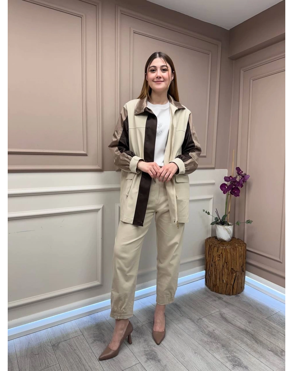 Lisa Exclusive 5088 Bej İkili Takım