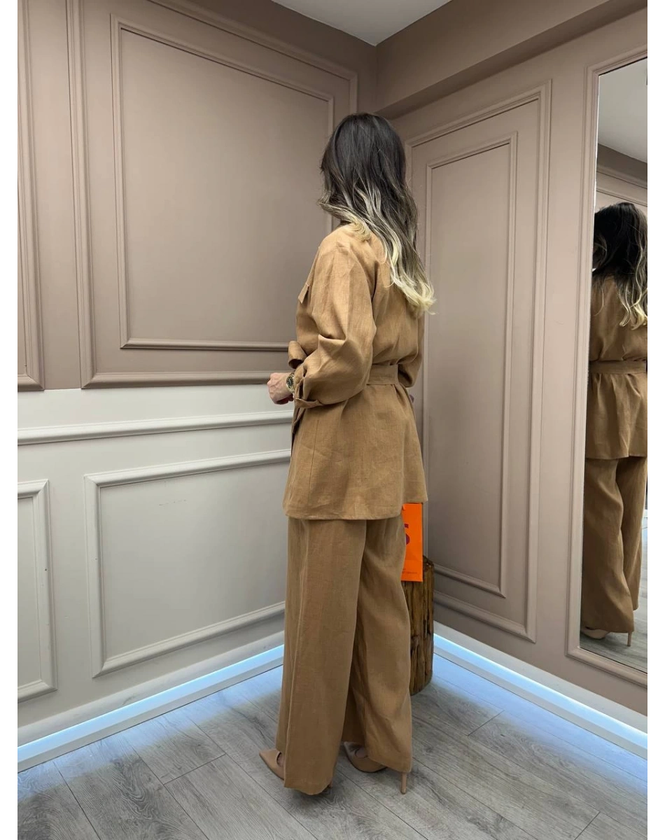 Lisa Exclusive 5107 Camel Keten Takım