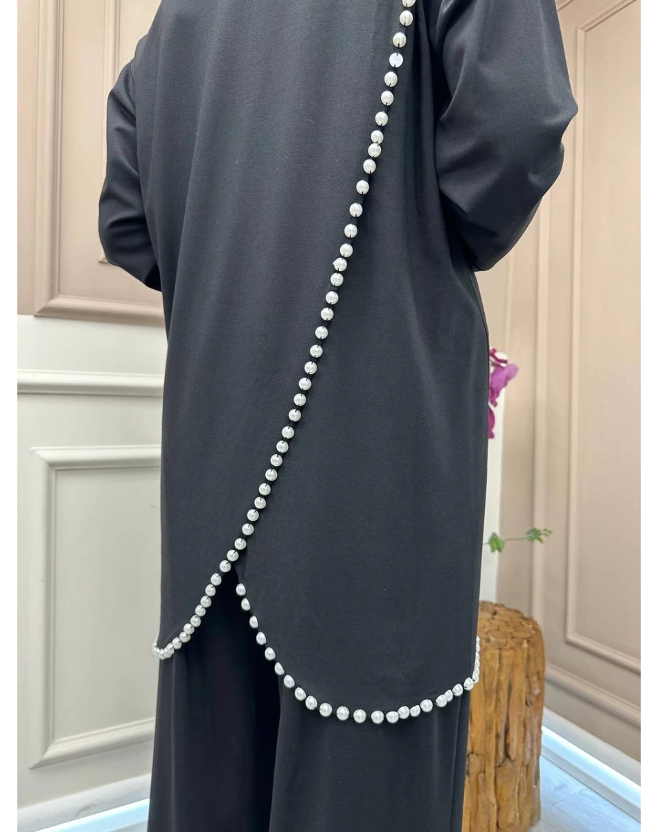 Lisa Exclusive 5118 Siyah İncili Takım