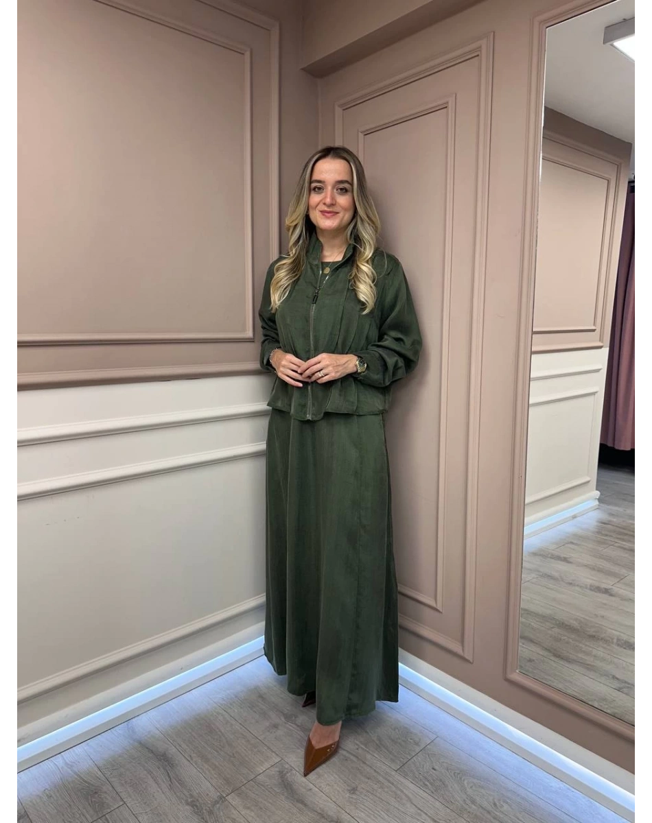 Lissmore 5907 Haki Elbise