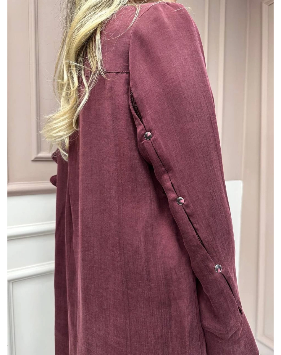 Lissmore 5919 Bordo Kol Detaylı Takım