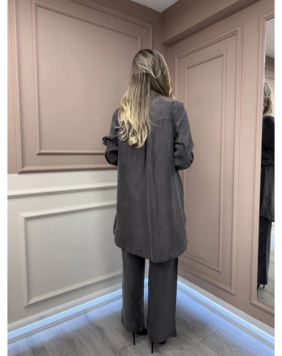 Lissmore 5919 Kahve Kol Detaylı Takım