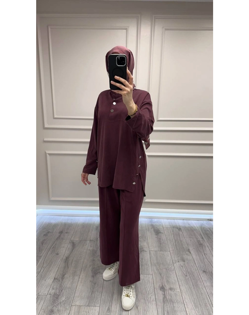 Magazin 4437 Bordo İkili Takım