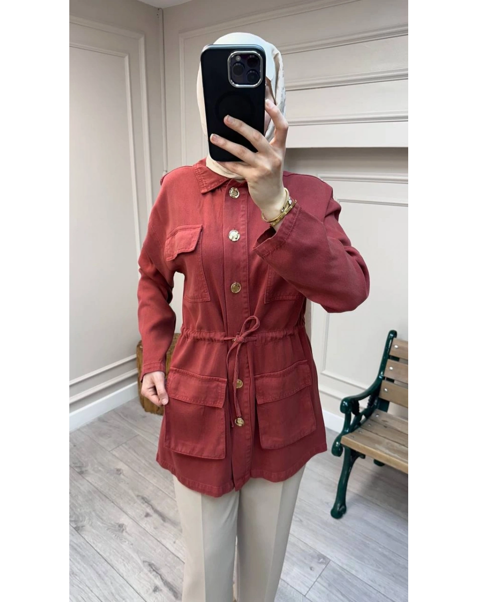 Magazin 7482 Kiremit Tensel Ceket