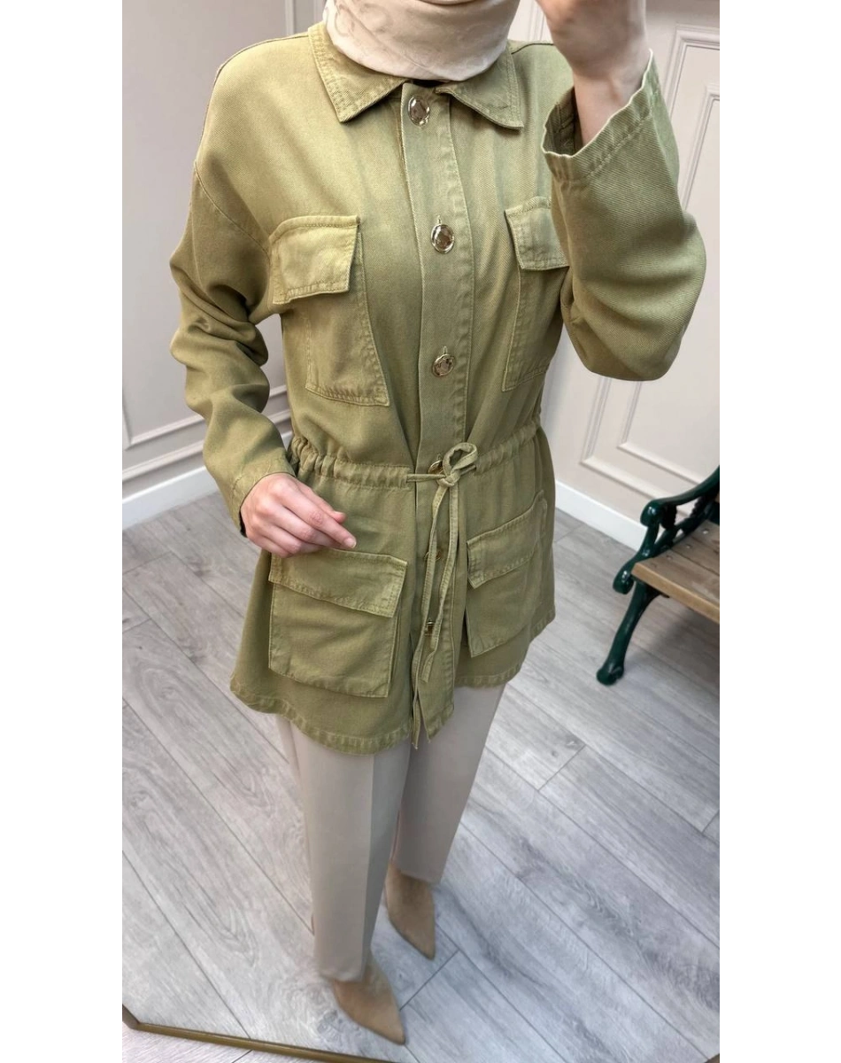 Magazin 7482 Yeşil Tensel Ceket