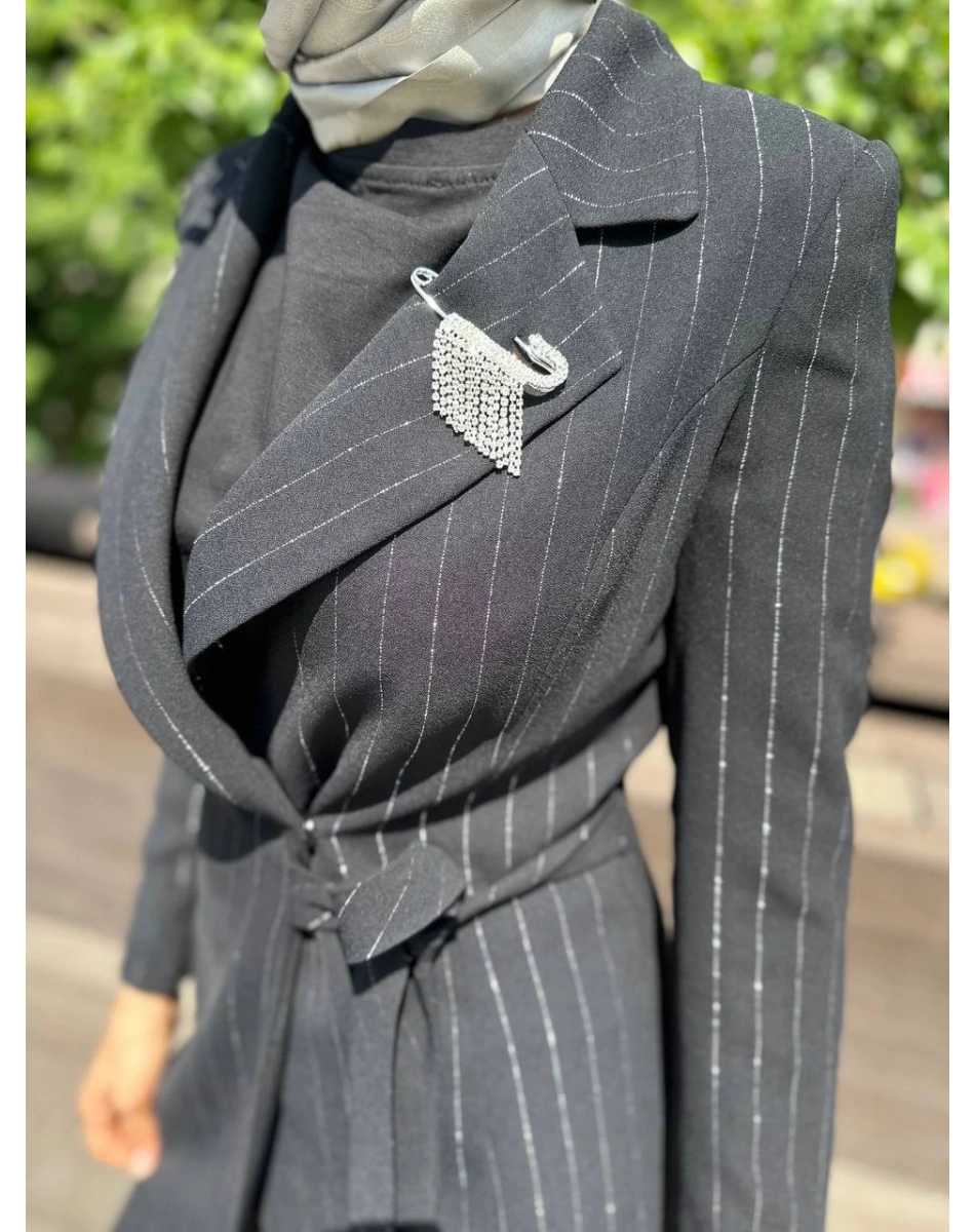 Matex 24Y01147371 Siyah Ceket Pantolon Takım