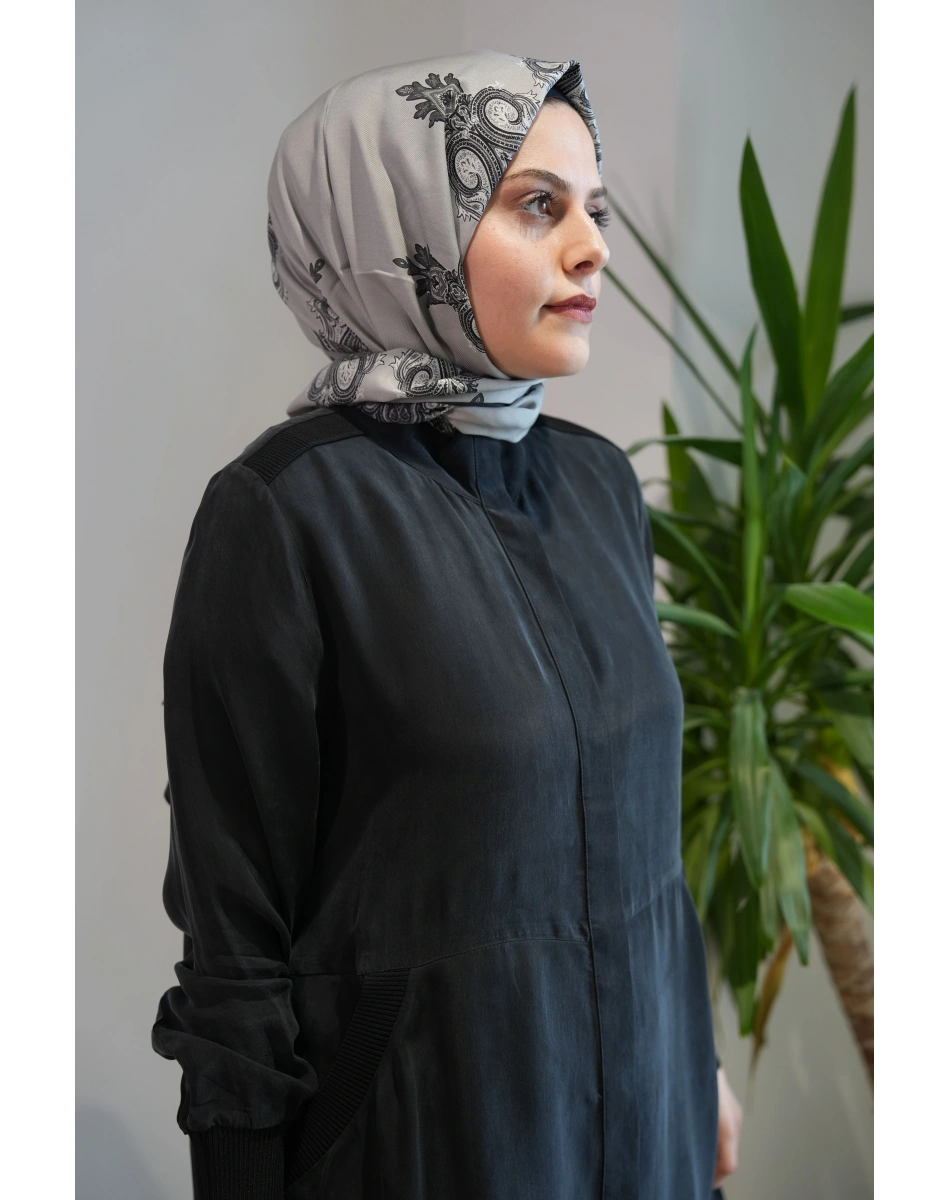Miss Dalida T26Y-8008 Siyah Hakim Yaka Cepli Cupro Kap
