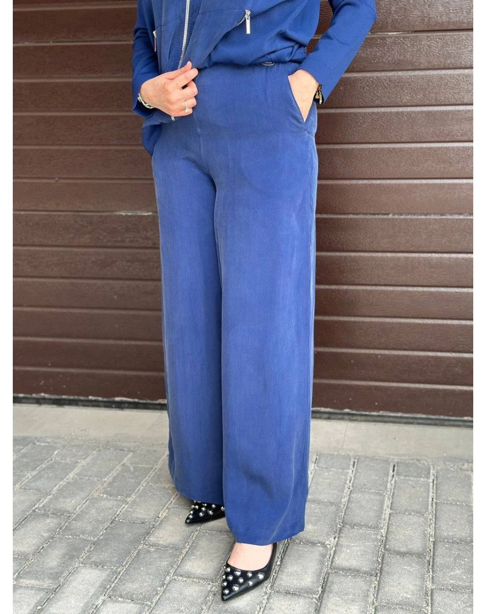 Miss Dalida T26Y7010 Mavi Cupro Cepli Pantolon Etek