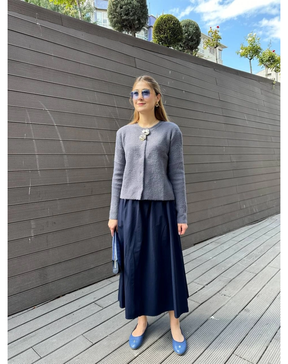 Missemramiss H4573 Antrasit Angora Hırka