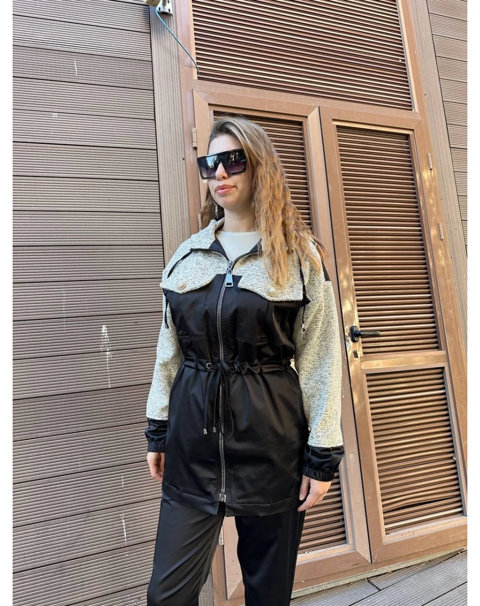 Missemramiss K4668 Siyah Chanel Garni Kap