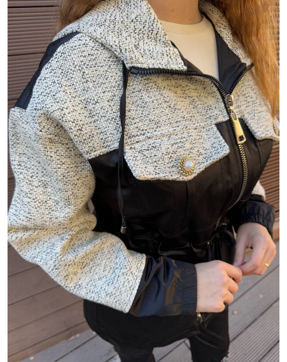 Missemramiss K4668 Siyah Chanel Garni Kap