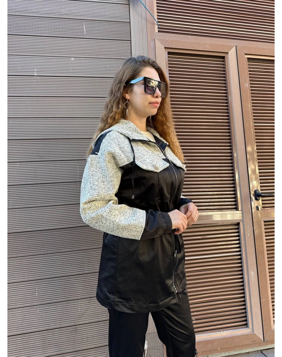 Missemramiss K4668 Siyah Chanel Garni Kap