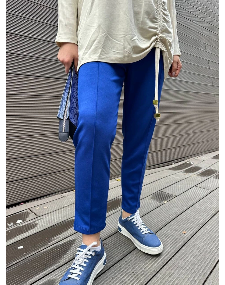 Missemramiss P4622 Saks Nervürlü Pantolon