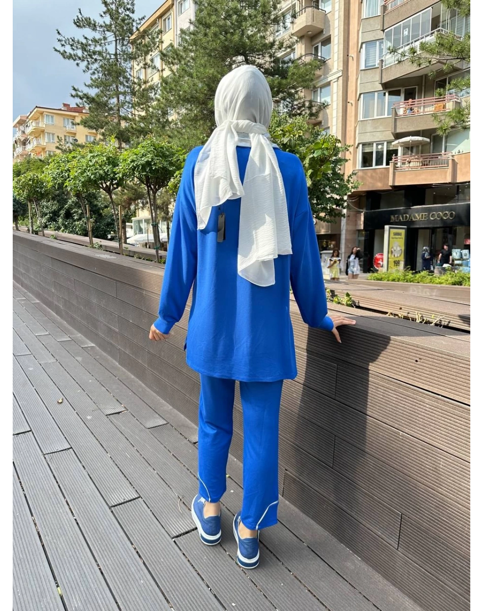 Missemramiss T4471 Saks Parlak Yaka Takım