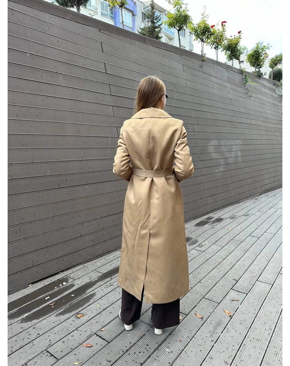 Missemramiss T4551 Camel Rosa Blazer Trençkot