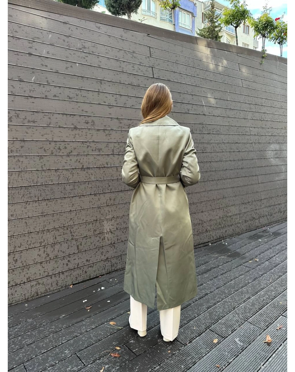 Missemramiss T4551 Haki Rosa Blazer Trençkot