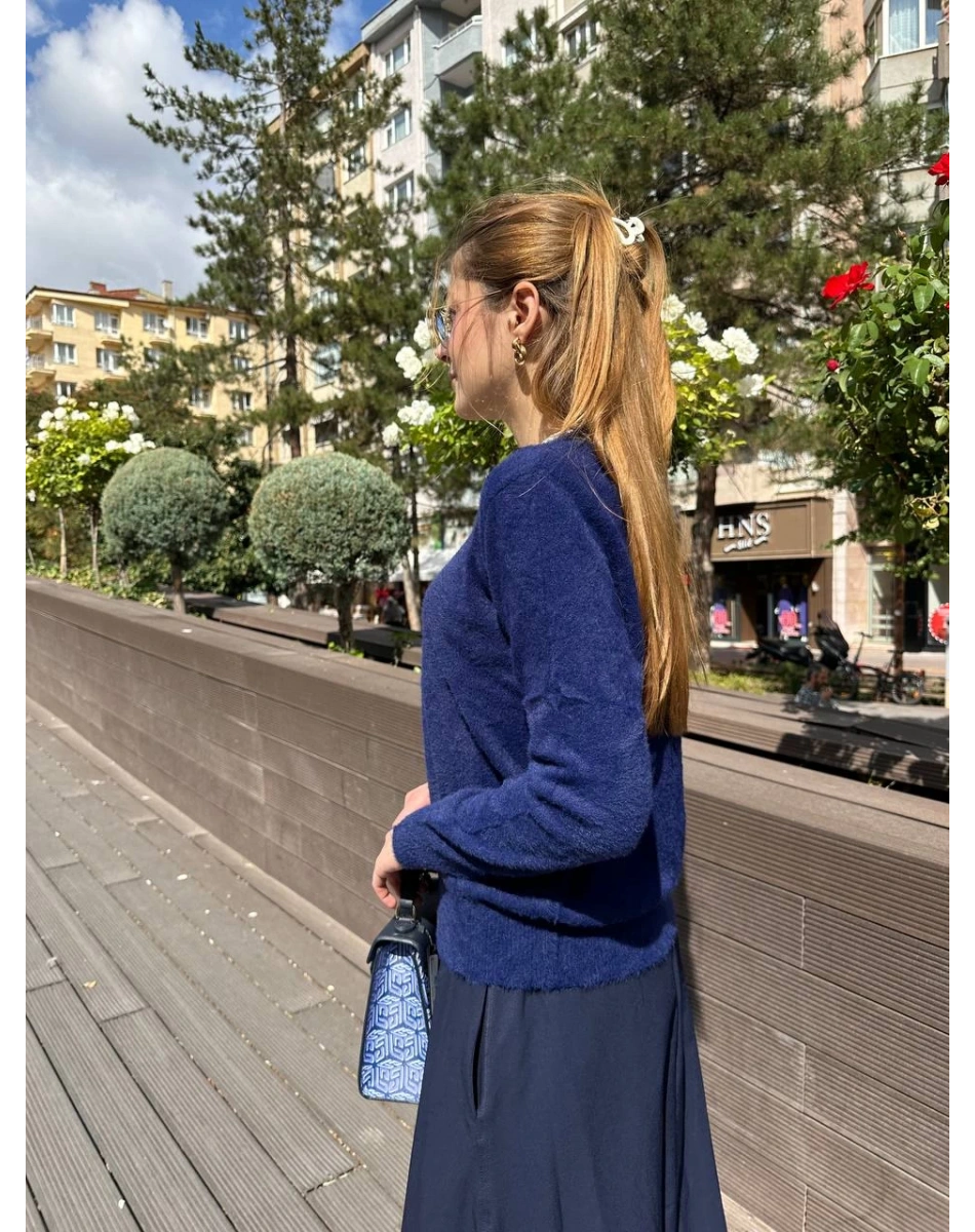 Missemramiss T4574 Lacivert Angora Kazak