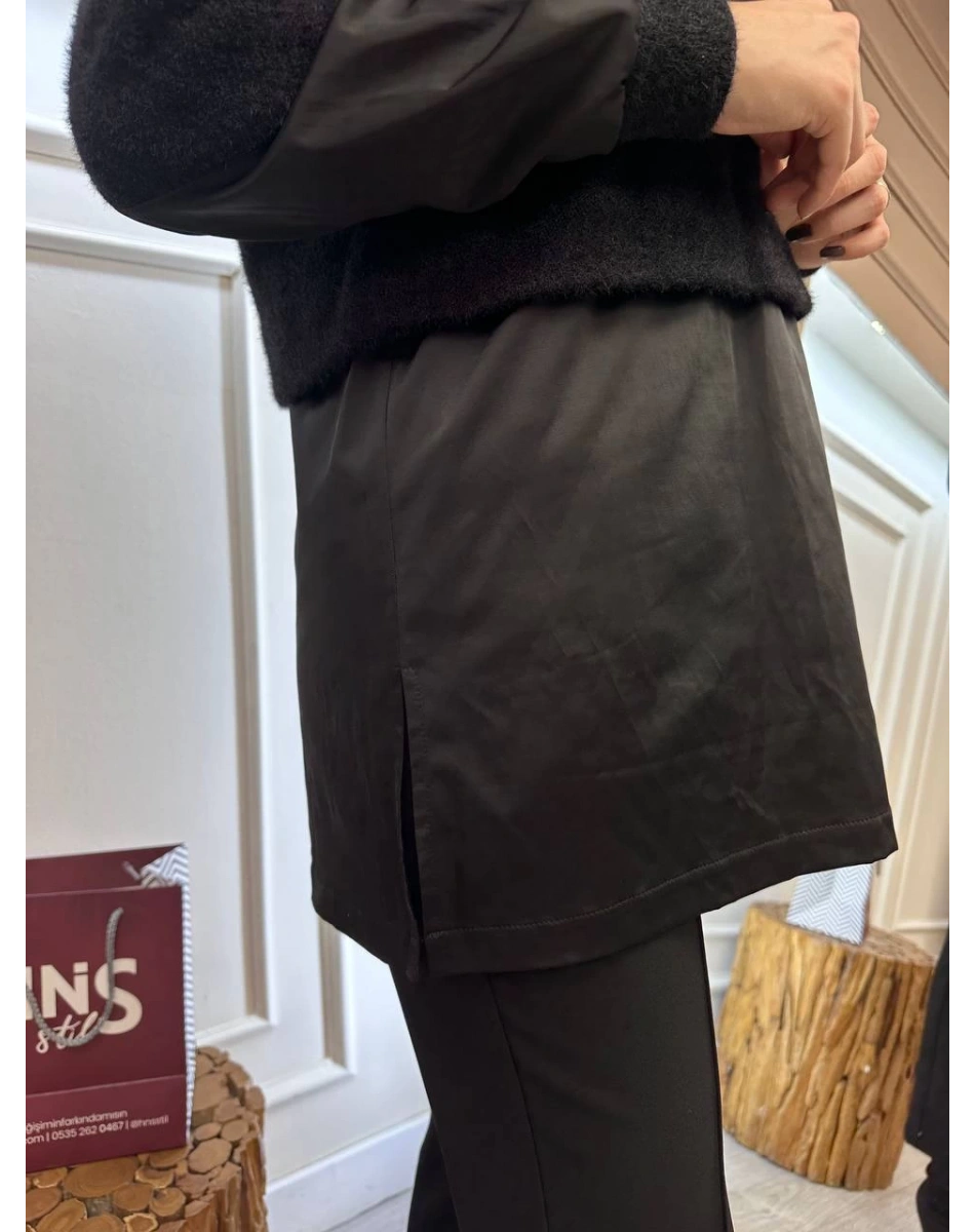 Missemramiss T4696 Siyah Molto Speciale Taşlı Sweatshirt