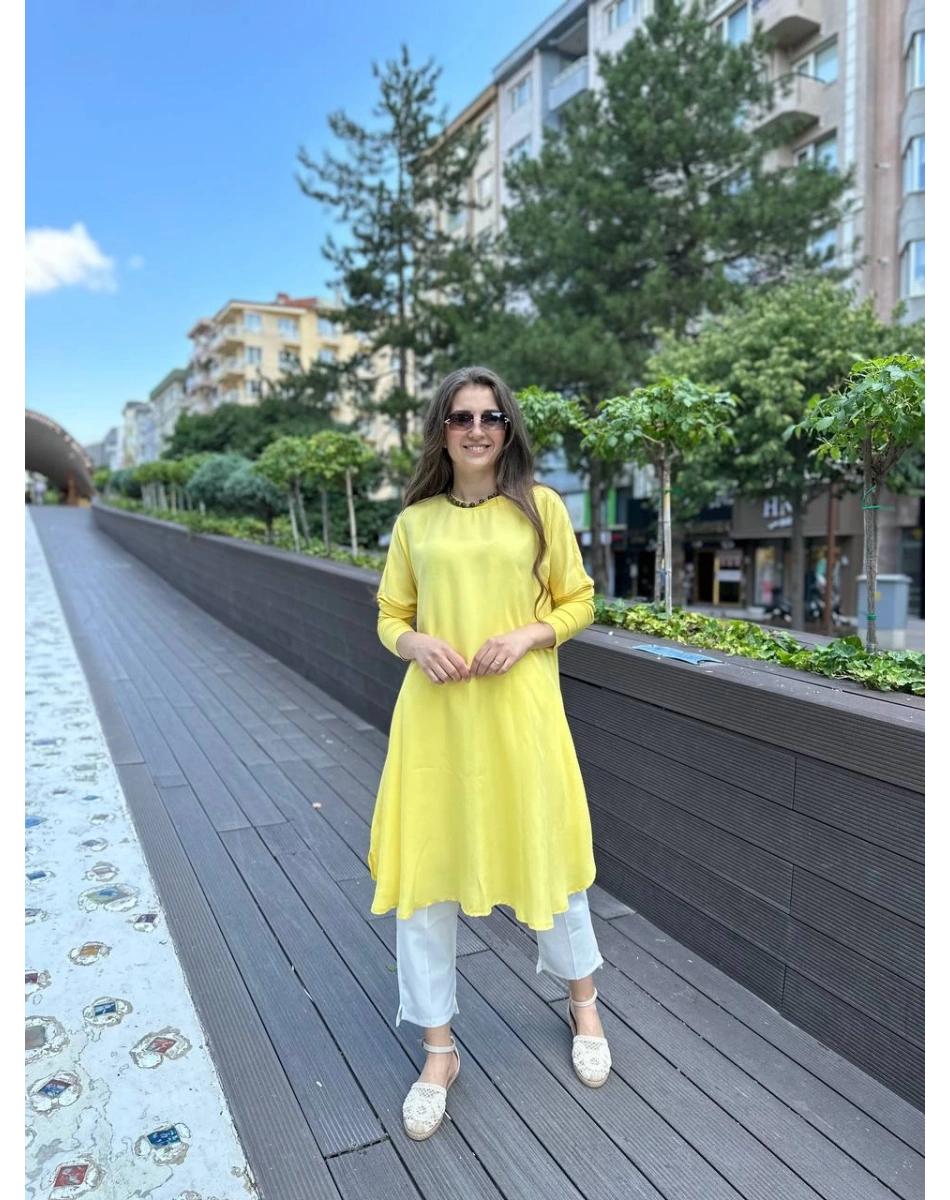 Misswhence 33012 Sarı Tunik