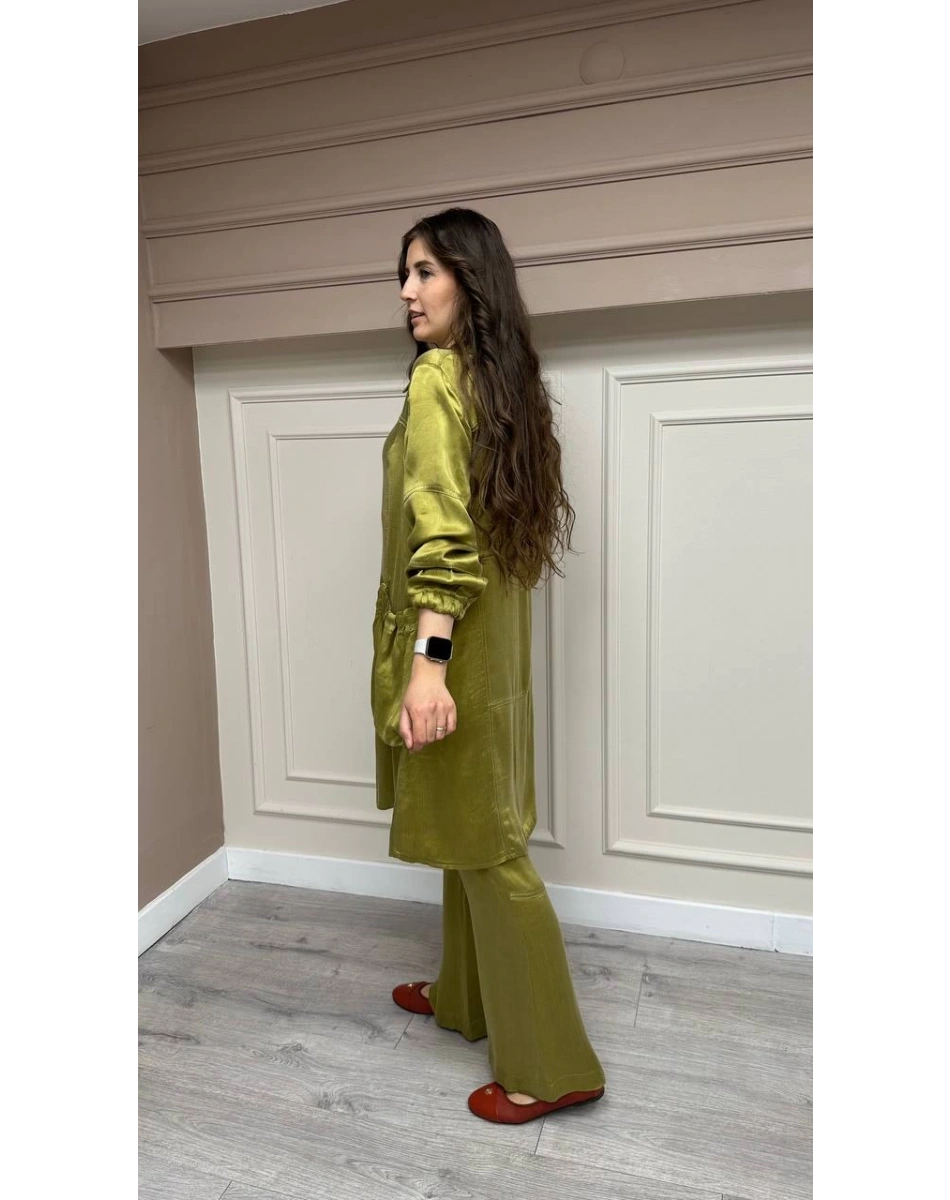 Misswhence 33307 Yeşil Gömlek Takım