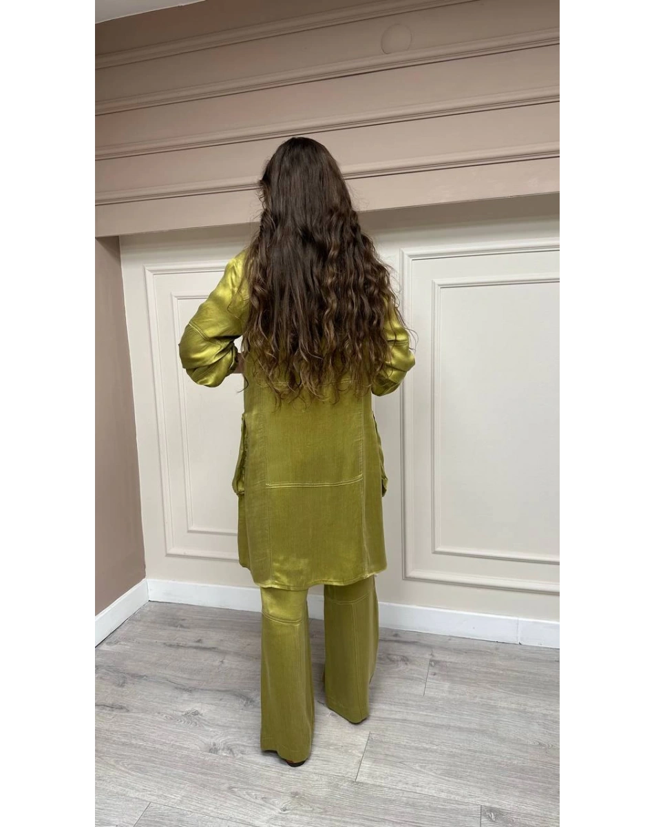 Misswhence 33307 Yeşil Gömlek Takım