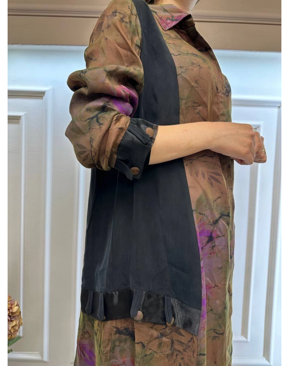 Misswhence 33308 Haki İpek Gömlek