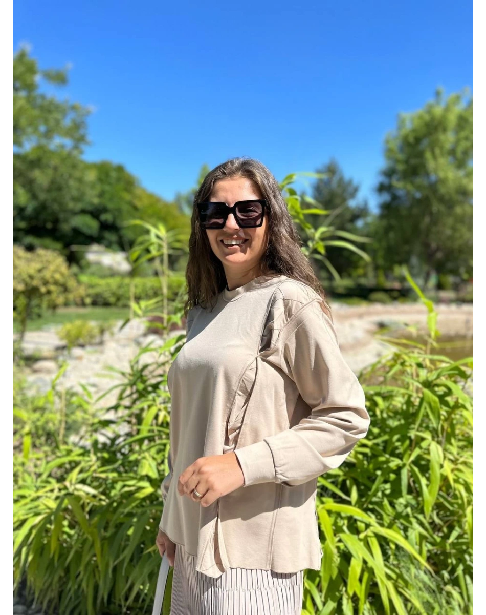 Misswhence 34029 Bej Kısa Tunik