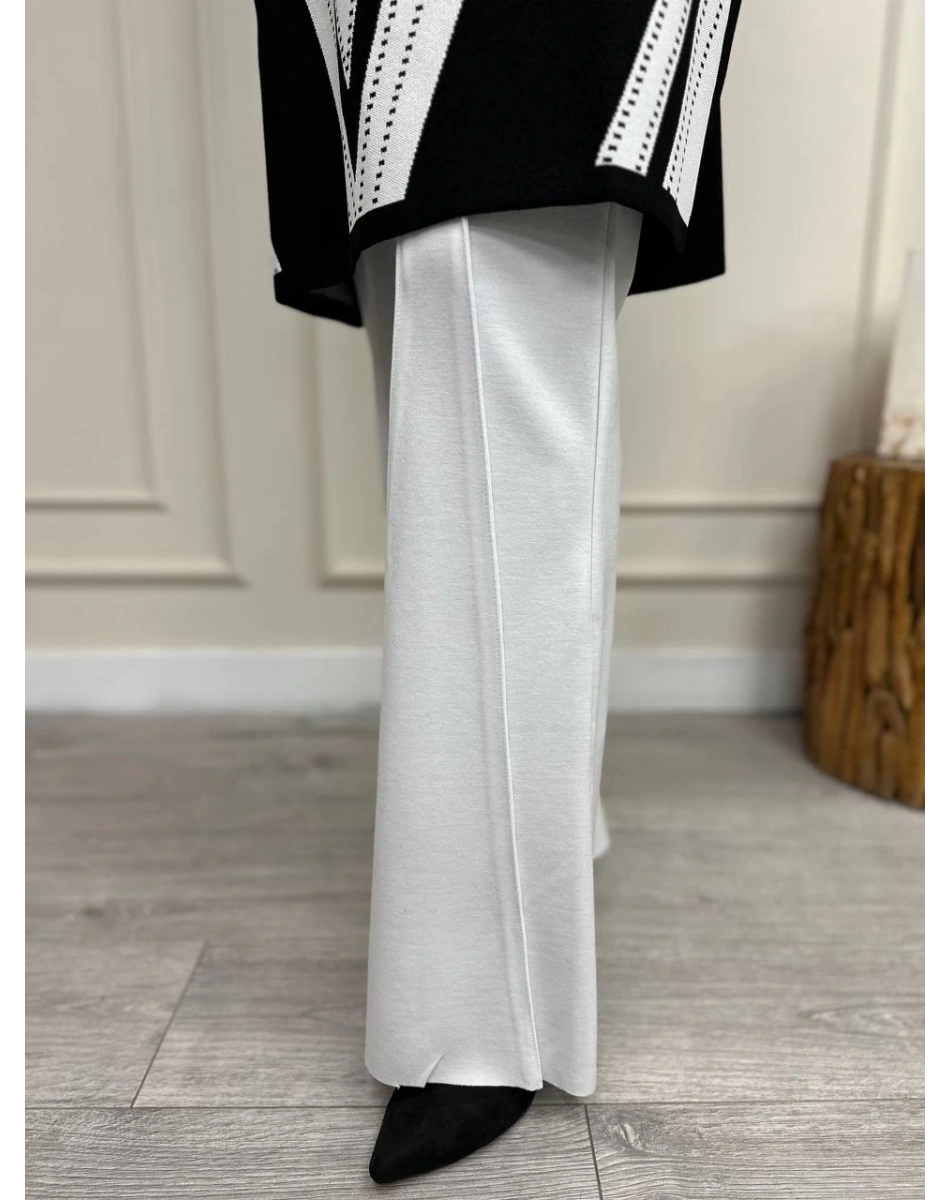 Misswhence 34105 Ekru Penye Pantolon