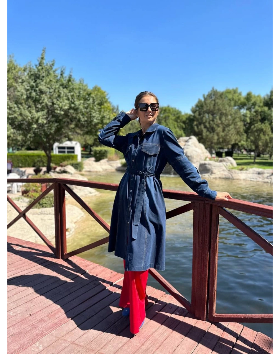 Misswhence 34105 Kırmızı Penye Pantolon