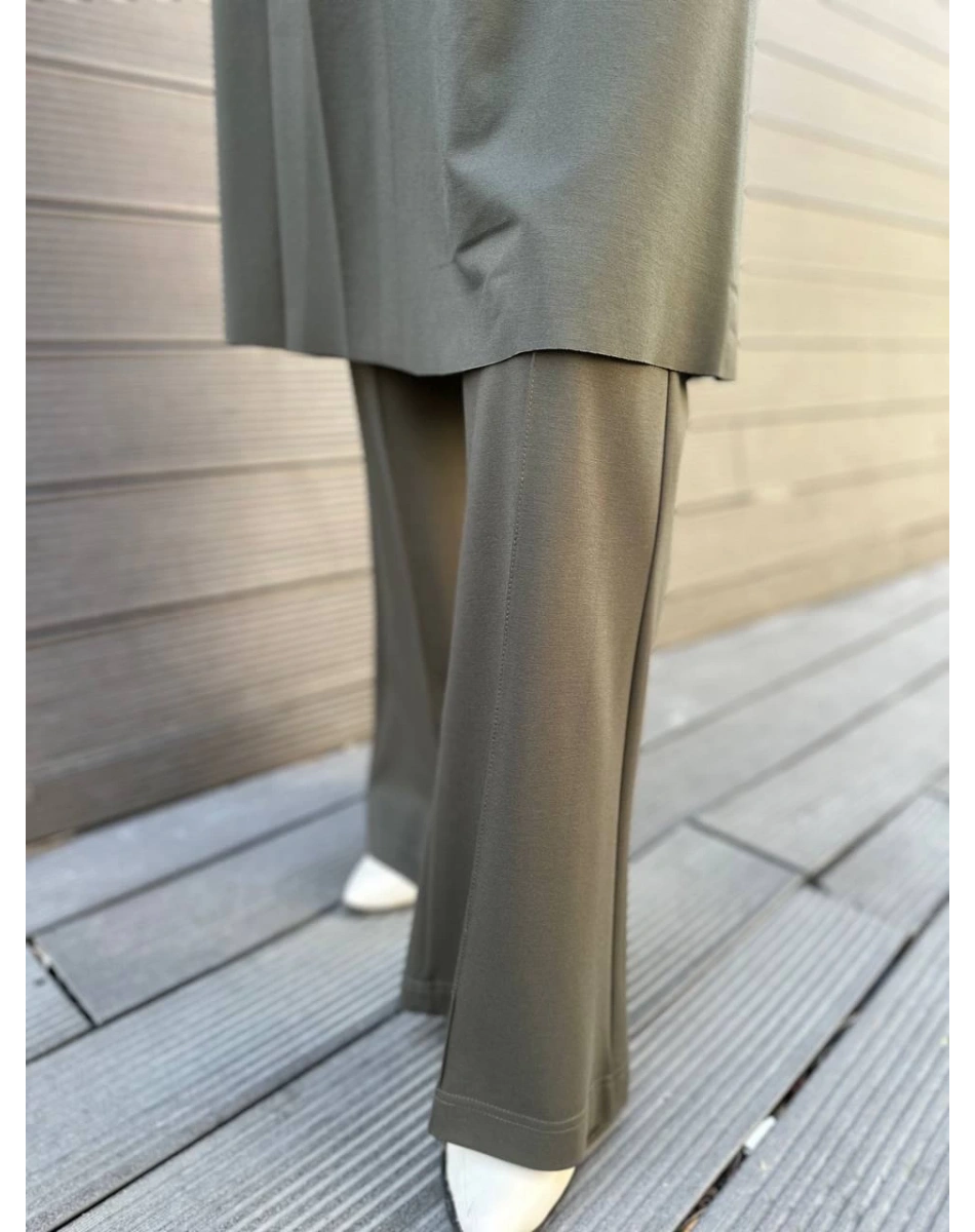 Misswhence 34129 Haki Bol Paça Pantolon